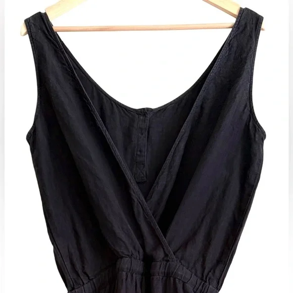 CLOTH & STONE 100% Linen Boho Lagenlook Minimalist Lightweight Casual Jumpsuit M - Picture 6 of 9
